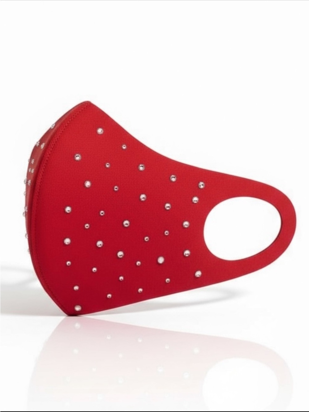 Red Rhinestone Face Mask NWT Sealed | Crystal Bling Glam Fashion Reusable